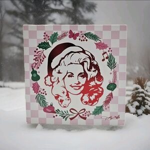 Dolly Parton Holiday Wreath Box, Officially Licensed 5.5" x 5.5", New w/Tag